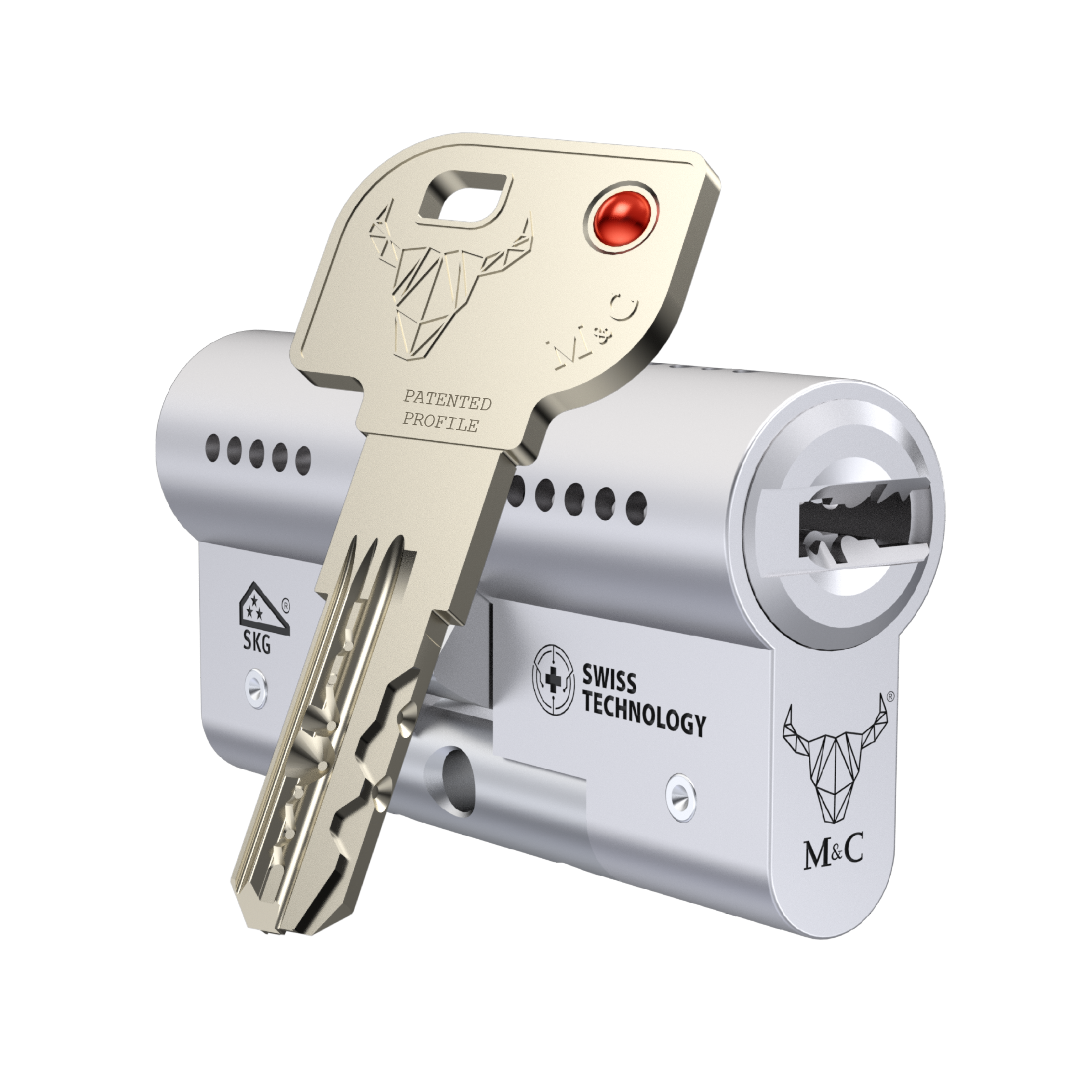 M&C CONDOR anti-kerntrek cilinder SKG*** – veiligheidscilinder op maat